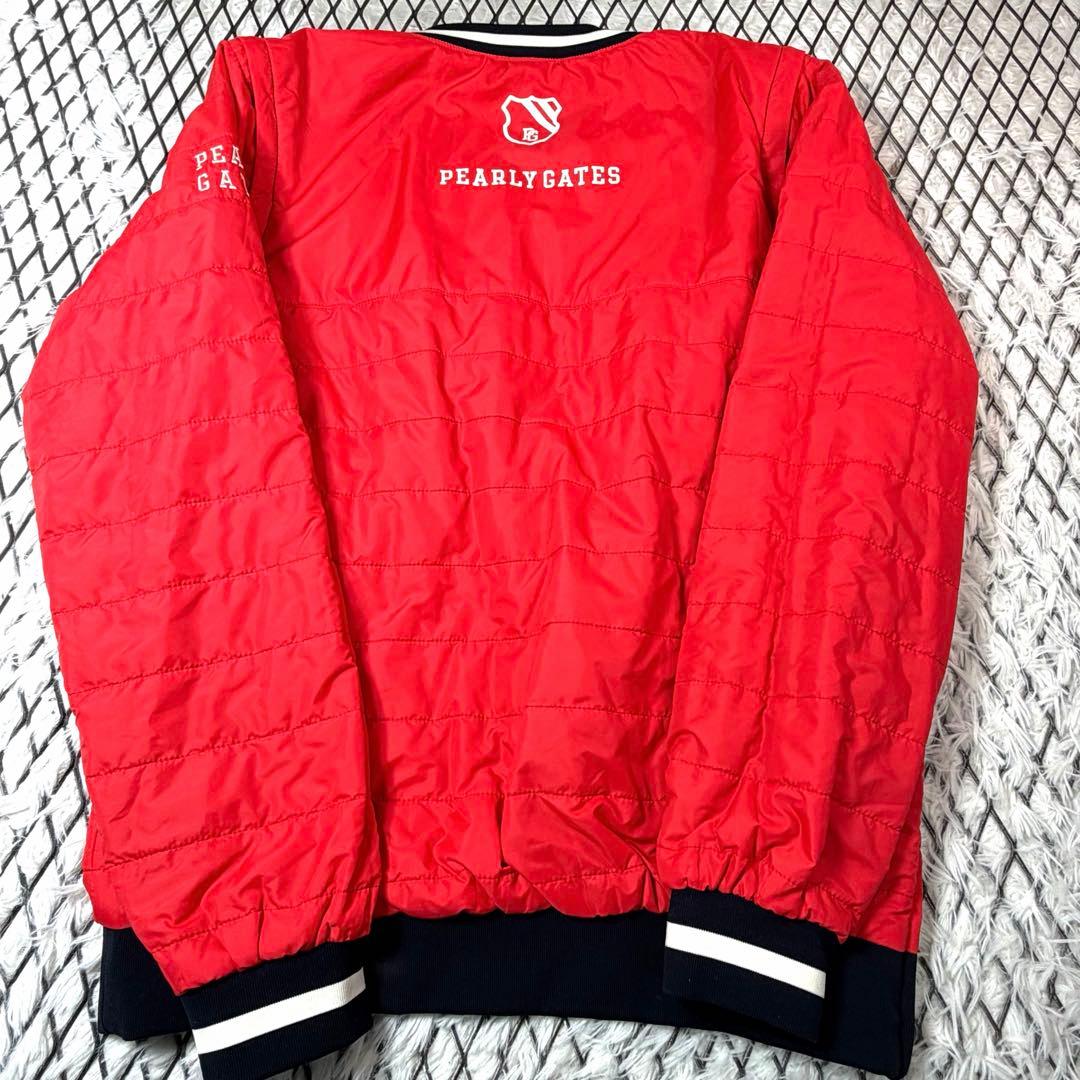 【超美品】中綿リバーシブル2WAYスニード ブルゾン PEARLY GATES