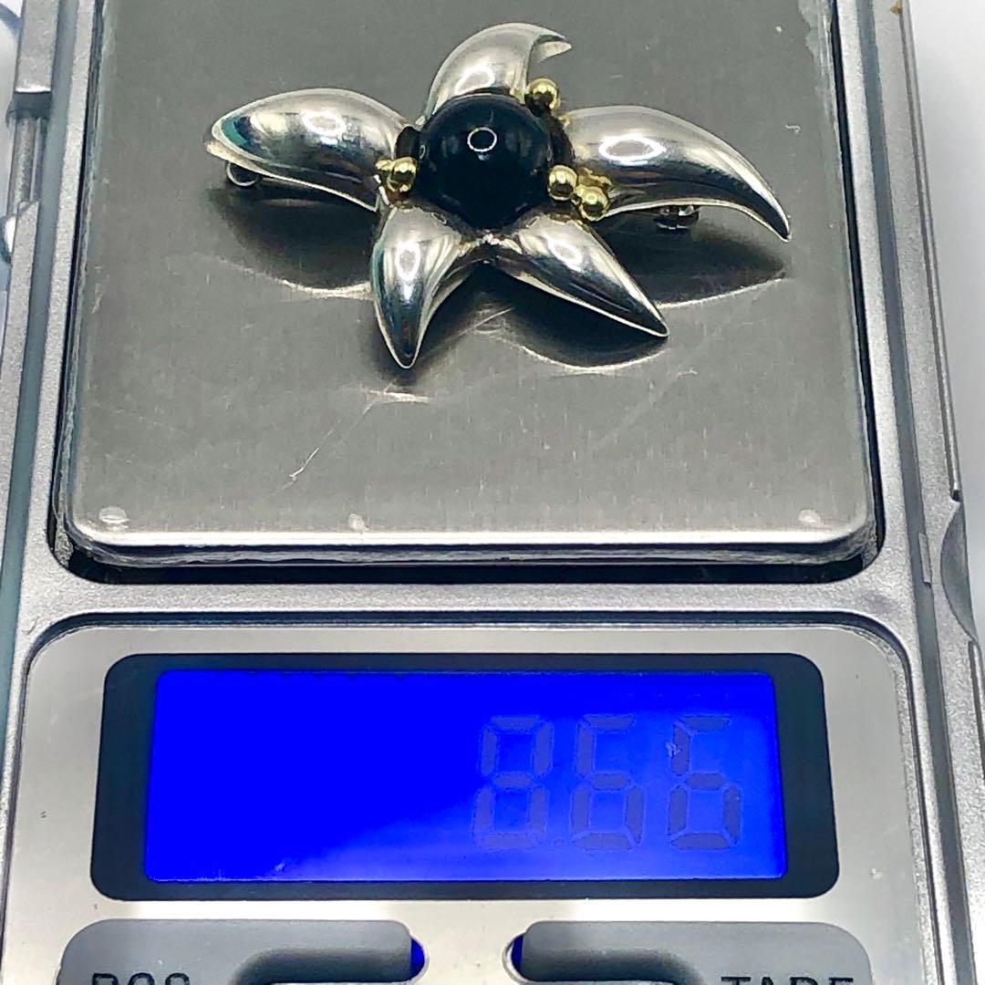 希少 ティファニー ファイヤーワークス ブローチ 925×750 オニキス 美品