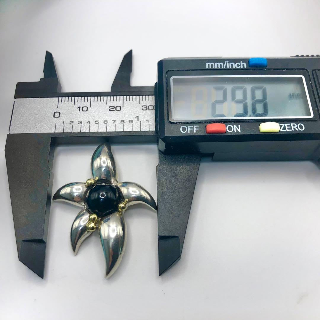 希少 ティファニー ファイヤーワークス ブローチ 925×750 オニキス 美品