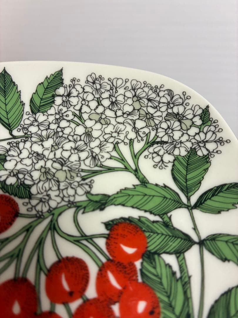 Arabia　ボタニカ　Sorbus aucuparia　ミニプレート　絵皿