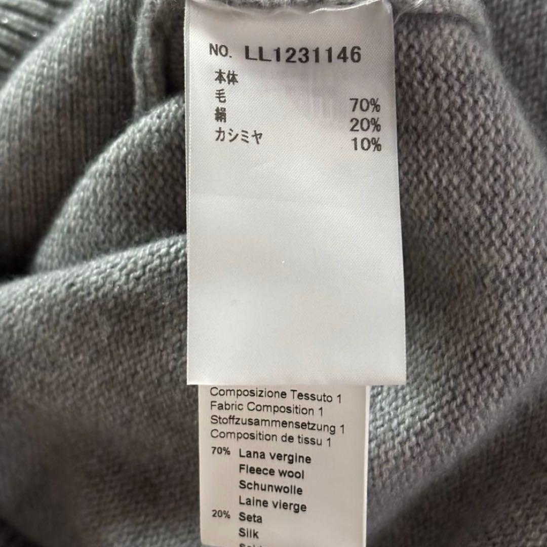 【美品】PESERICO ペセリコ　カシミヤ　シルク　タートルニットワンピース