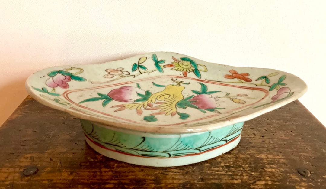 最終お値下げ　骨董　色絵　アンティーク　菓子鉢　唐物　清　粉彩　古伊万里