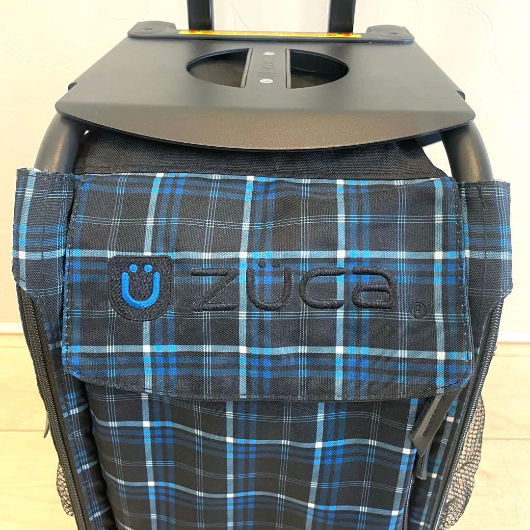 【美品】ZÜCA ズーカ キャリーバッグ 座れる スポーツ 旅行 遠征 チェック