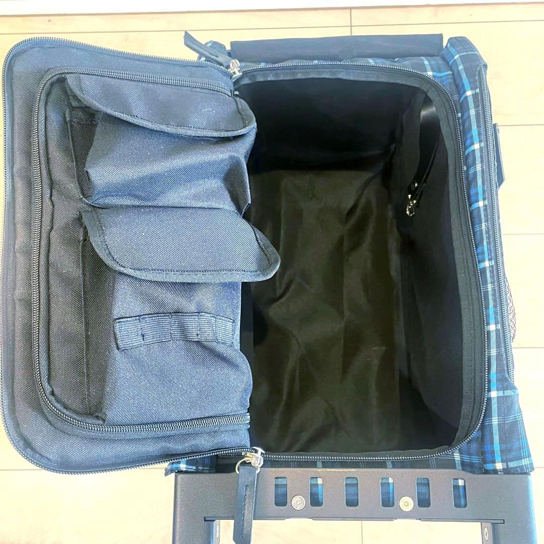 【美品】ZÜCA ズーカ キャリーバッグ 座れる スポーツ 旅行 遠征 チェック