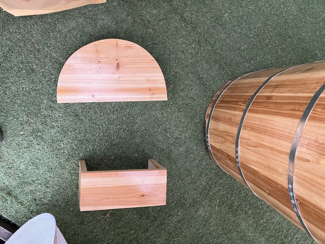 木製　風呂釜　浴槽　木の浴槽　浴槽　木桶　樽