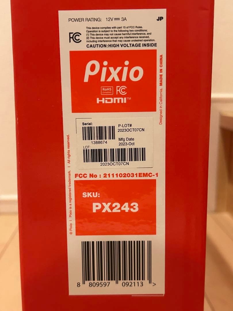 Pixis px243モニター HDMI USB-C 接続