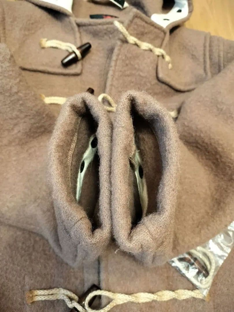 【美品】グローバーオール ダッフルコート モンティ キャメル 36 ミドル丈