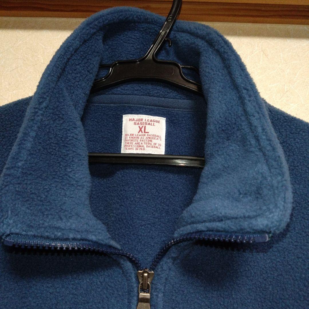 【希少美品】ユニクロ ドジャース　フリース　ジャケット　 メンズ　XL　深青