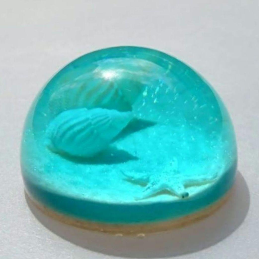 【 海のかけらドーム No.2172 】エポキシレジン オーシャンアート レジン