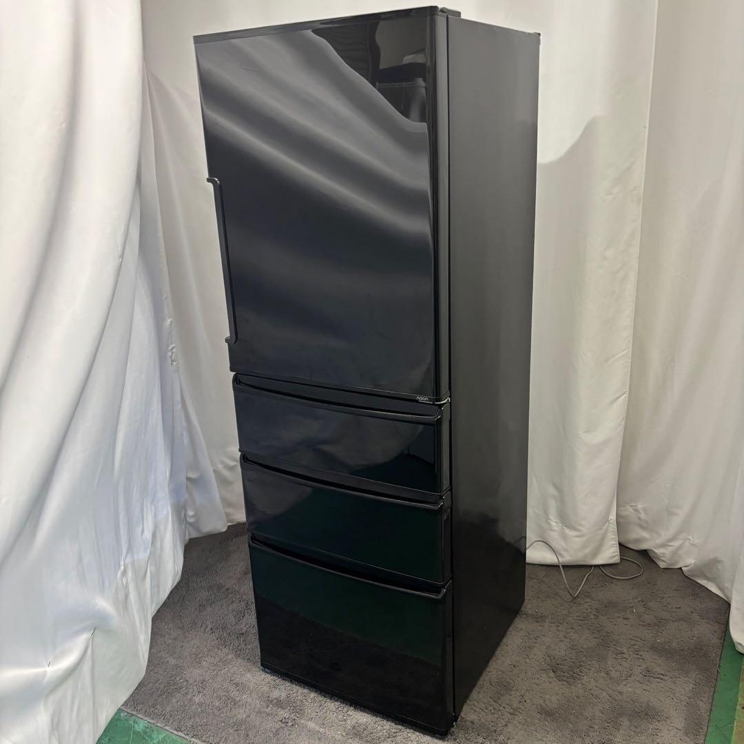 ★751　AQUA　設置無料　大型　冷蔵庫　　300-400ℓ　右開　安い　綺麗
