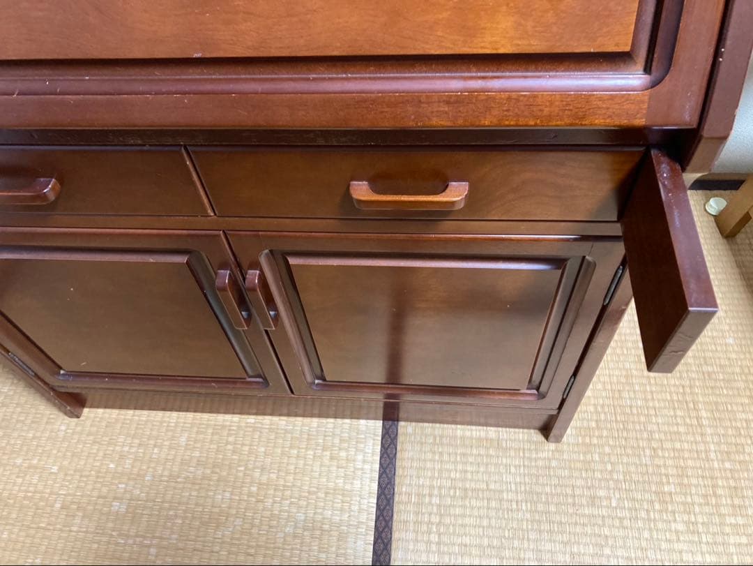 書棚　ライティングビューロー　本棚　机　レトロ　アンティーク