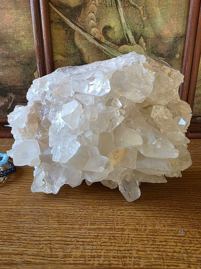 【3,9kg】大きい水晶 ピンククラスター 原石