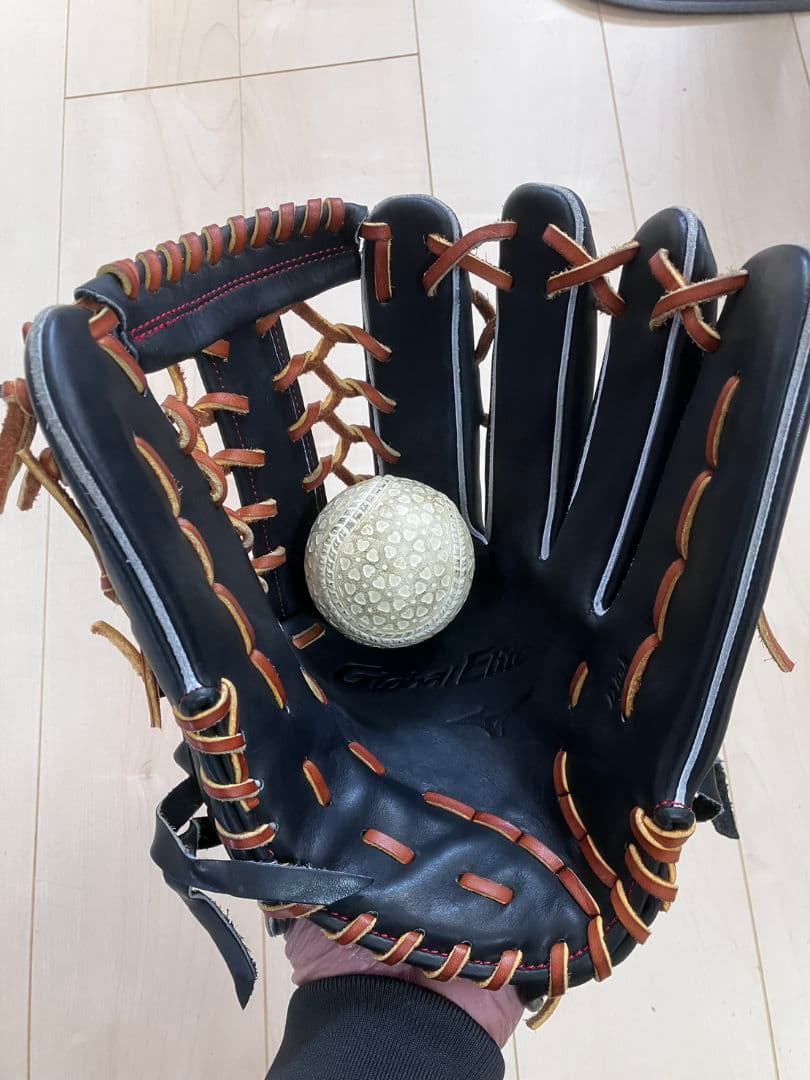 MIZUNO 軟式グローブ 外野手用 ヌートバーモデル ブラック/ブラウン