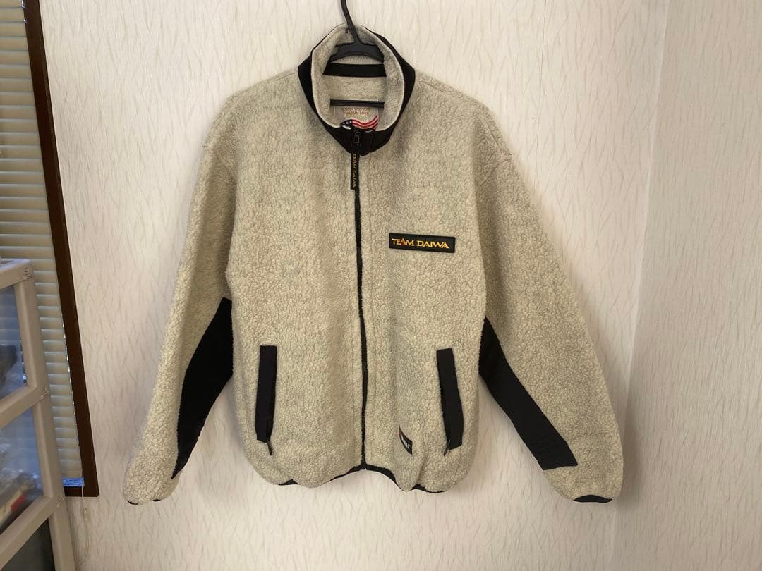 TEAM DAIWA フリースジャケット LLサイズ ホワイグレー(即購入可能)