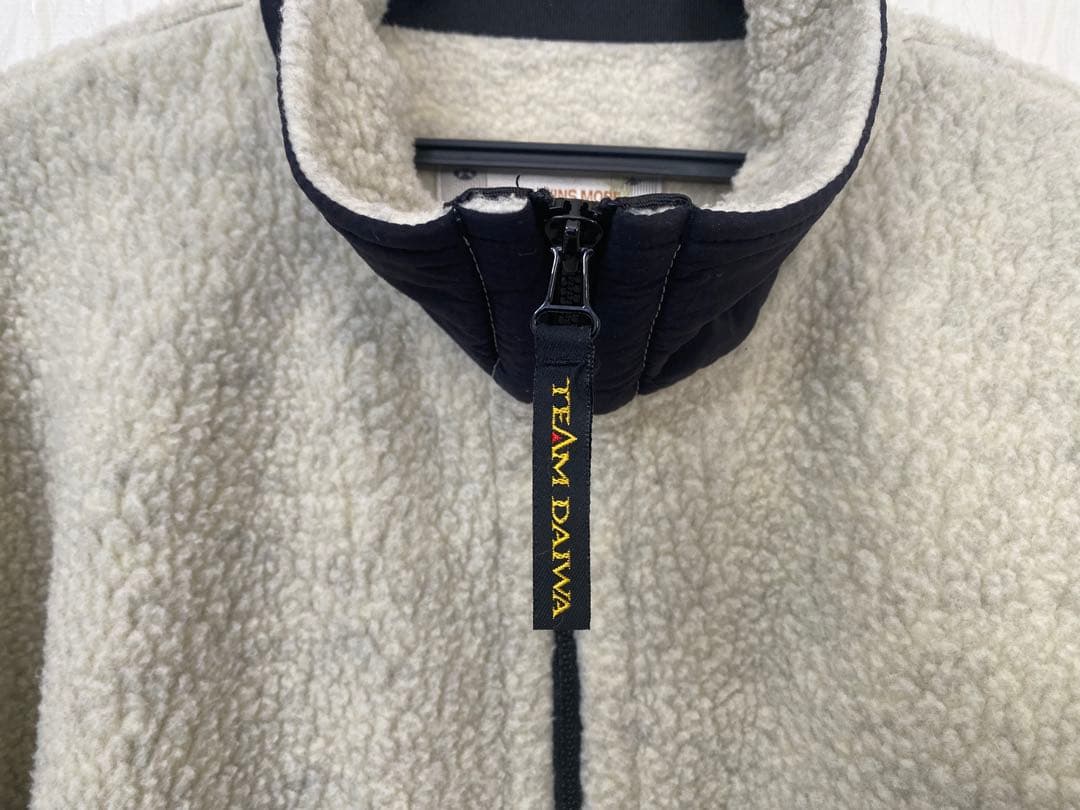 TEAM DAIWA フリースジャケット LLサイズ ホワイグレー(即購入可能)