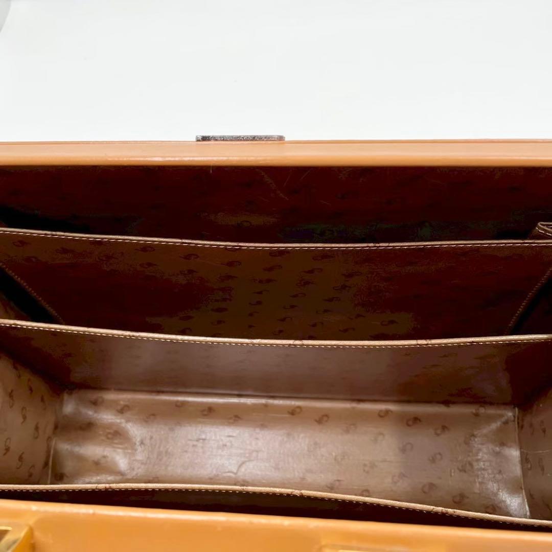 極美品　カランダッシュ　レザーブリーフケース　ダレスバッグ　本革　キャメル