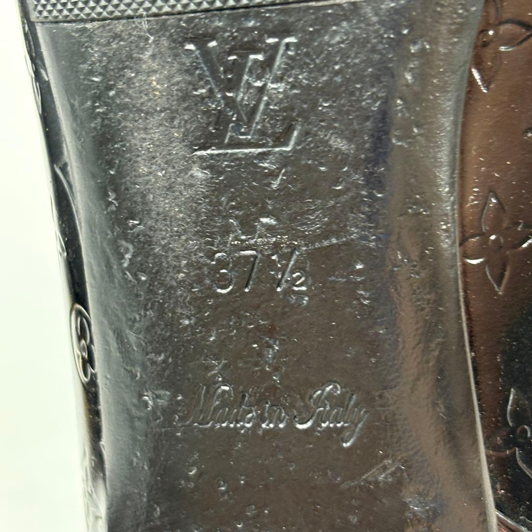 LOUIS VUITTON ヴェルニ パンプス フラット 金具 ローファー ロゴ