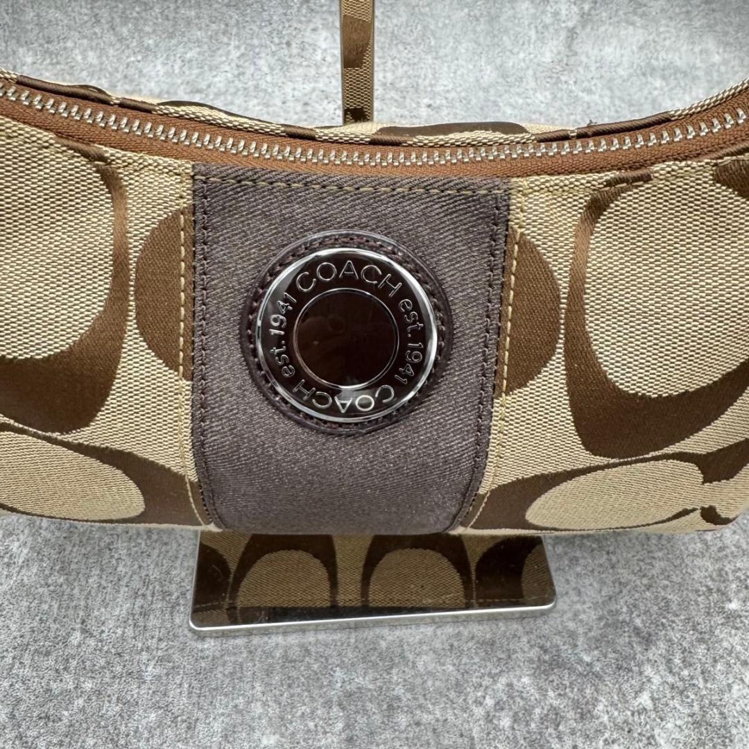 美品 コーチ 2WAY アクセサリーポーチ F19218 ワンショルダー