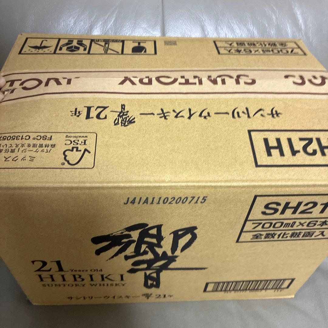 サントリー　響21年　化粧箱　空瓶　専用箱　6本セット