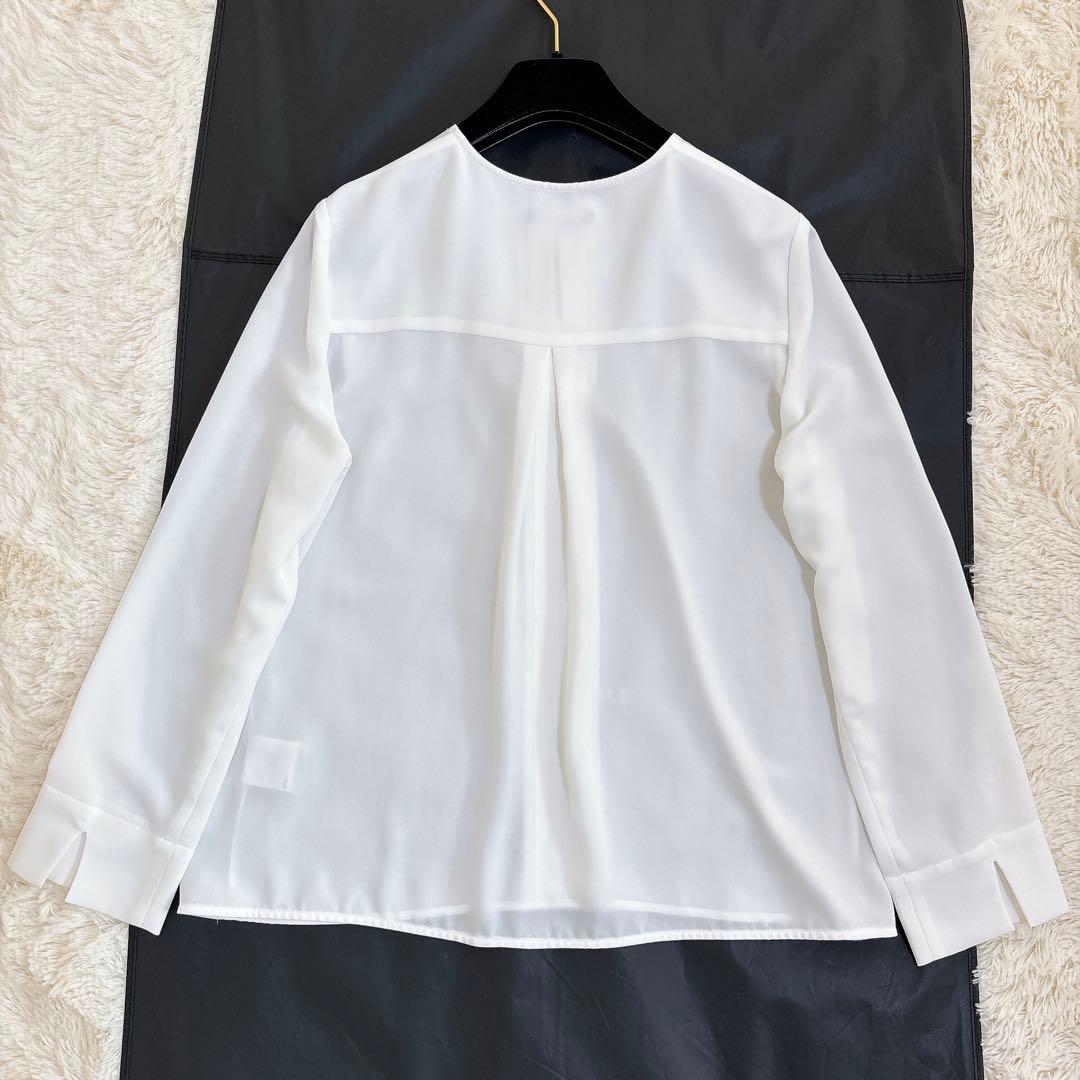 近年モデル☆theory luxe ウォッシャブル プルオーバー ブラウス