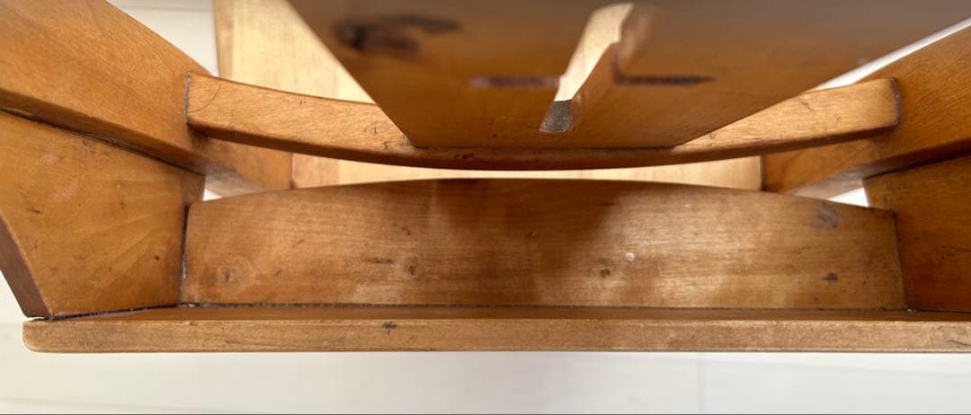 enfant チェア 2脚セット チャーチチェア ブックラック付き