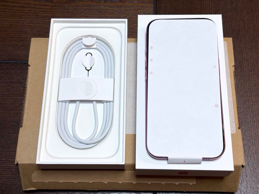 【美品】iPhone 16 256GB ピンク【箱等完品＆ケーブル新品未使用】