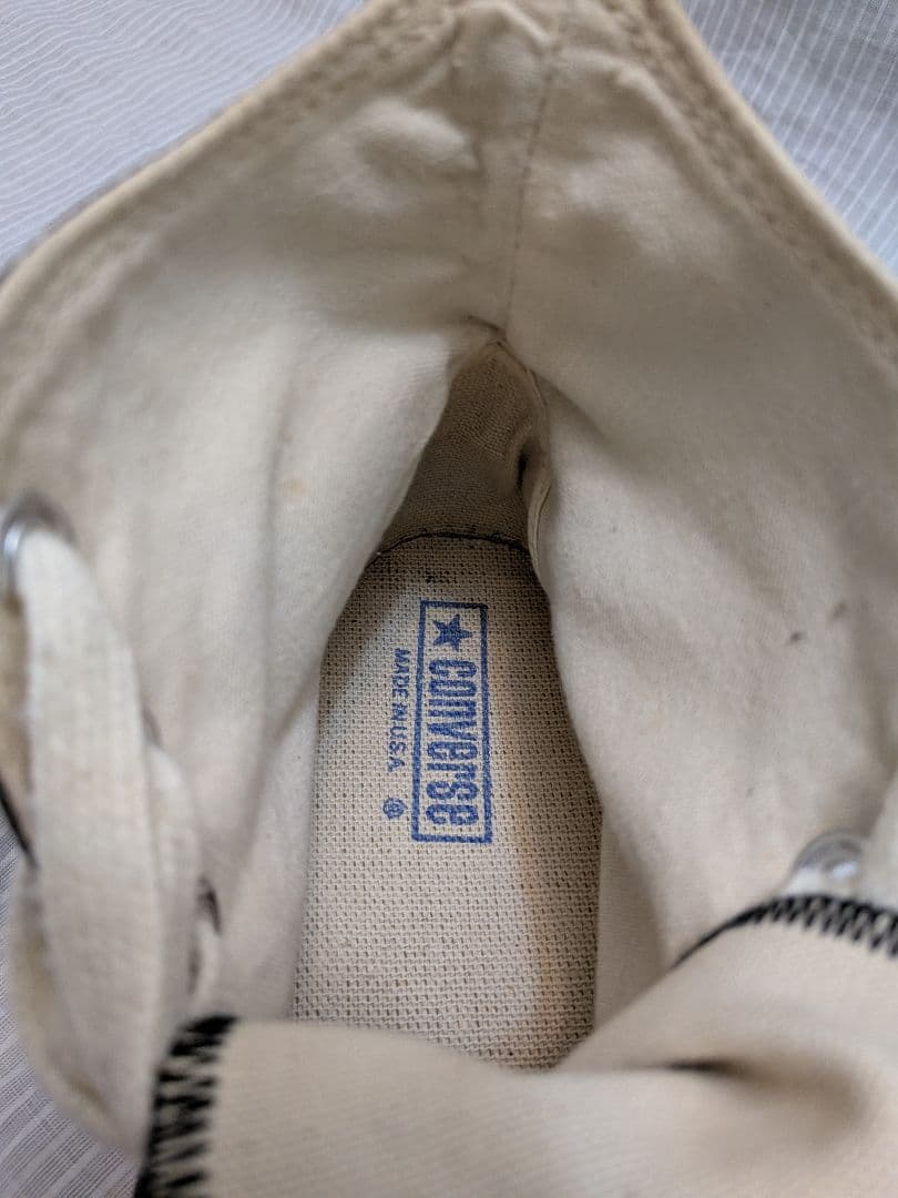 80s コンバース　オールスター　ハイカット　黒　28㌢　9ハーフ　USA製