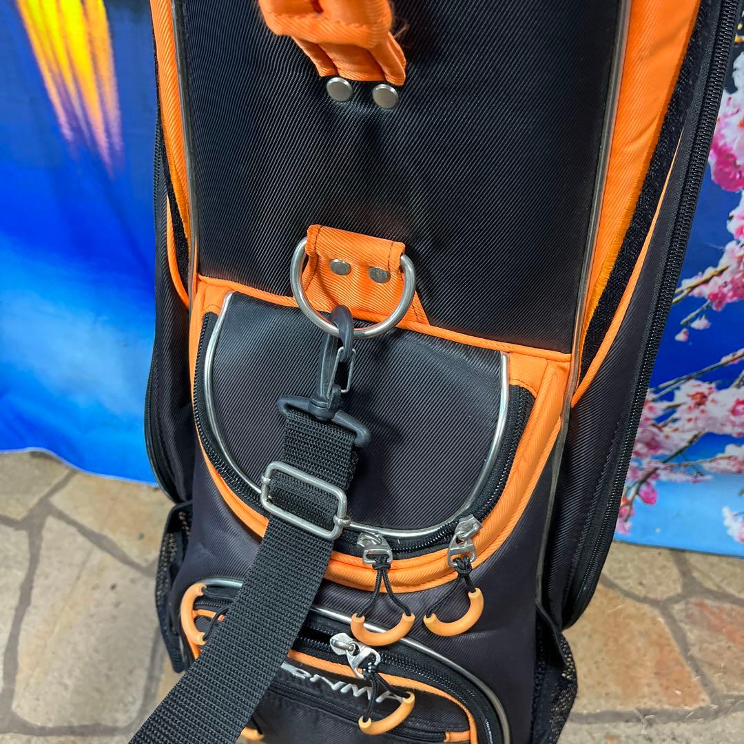 寶BT-1065 HONMA オレンジ ブラック キャディバッグ