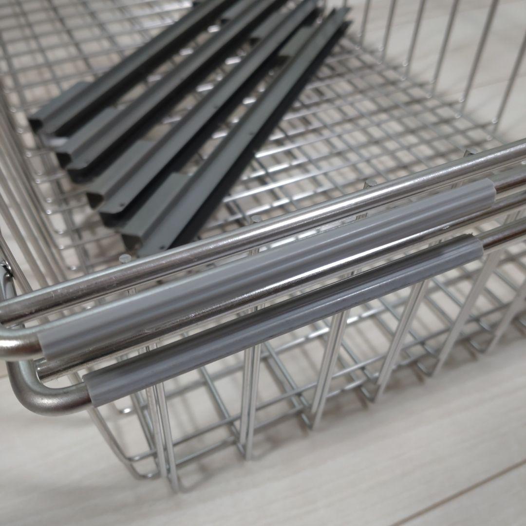 無印良品　ステンレスユニットシェルフ用　ワイヤーバスケット84㎝用　2個セット