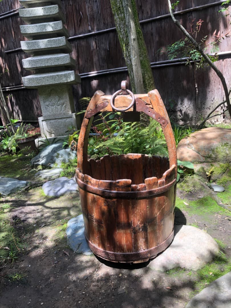 アンティーク　木製　手桶　古物　古道具　コレクション　昭和レトロ　蚤の市