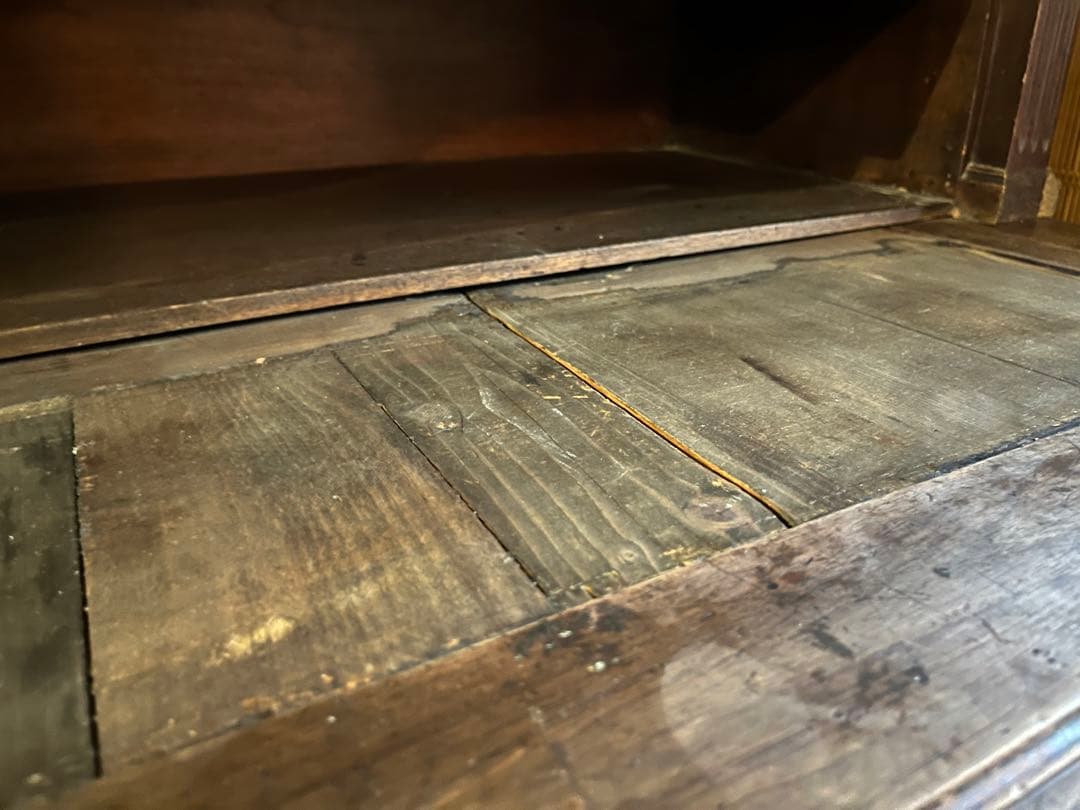 英国製 イギリス アンティーク デスク 棚 ビンテージ インテリア キャビネット