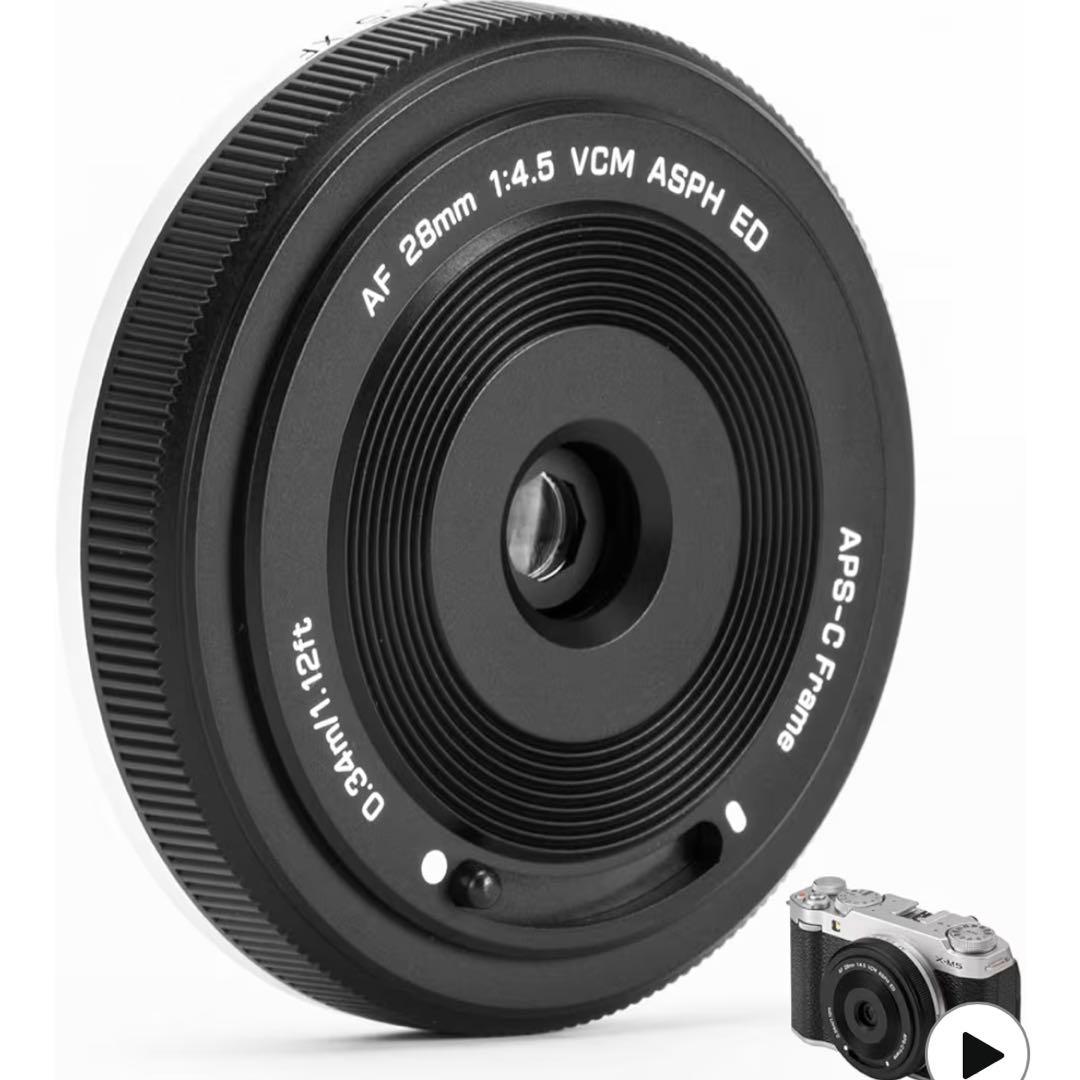 新品未開封 VILTLOX 28mmF4.5 パンケーキ FUJI Xマウント