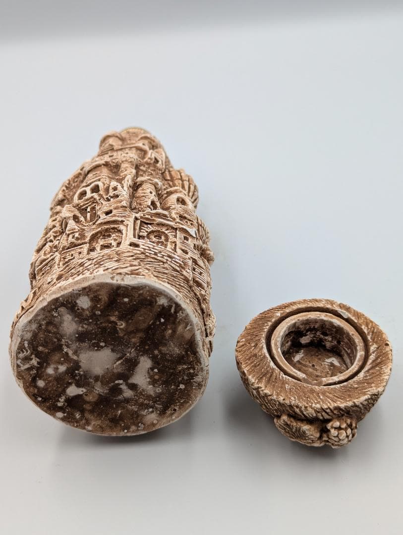 トルコ世界遺産カッパドキア彫刻ワイン中味入り未開封高さ20cm直径8cm