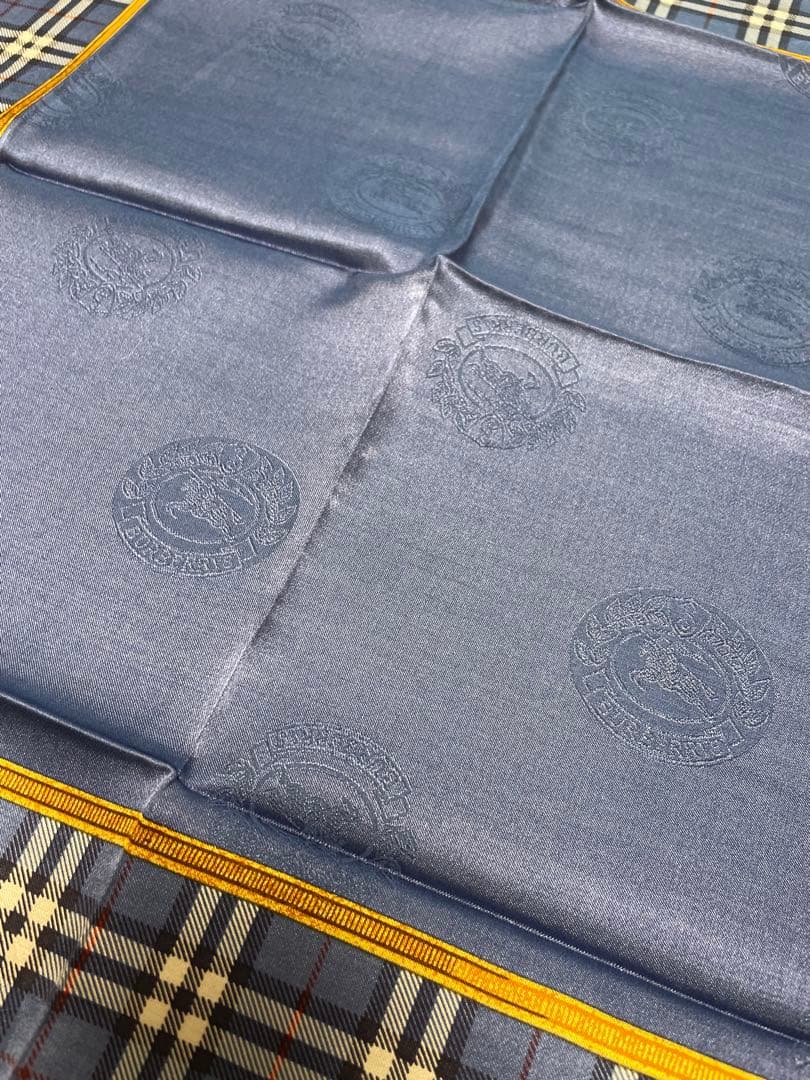 シルク&コットンBurberrys ハンカチ ーフ3枚セット