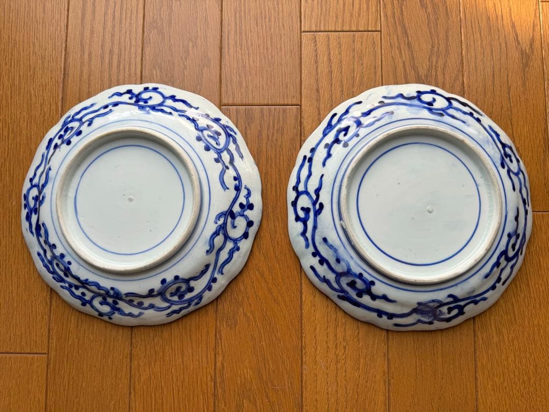 幕末〜明治初頭　7寸皿　古伊万里　2枚セット