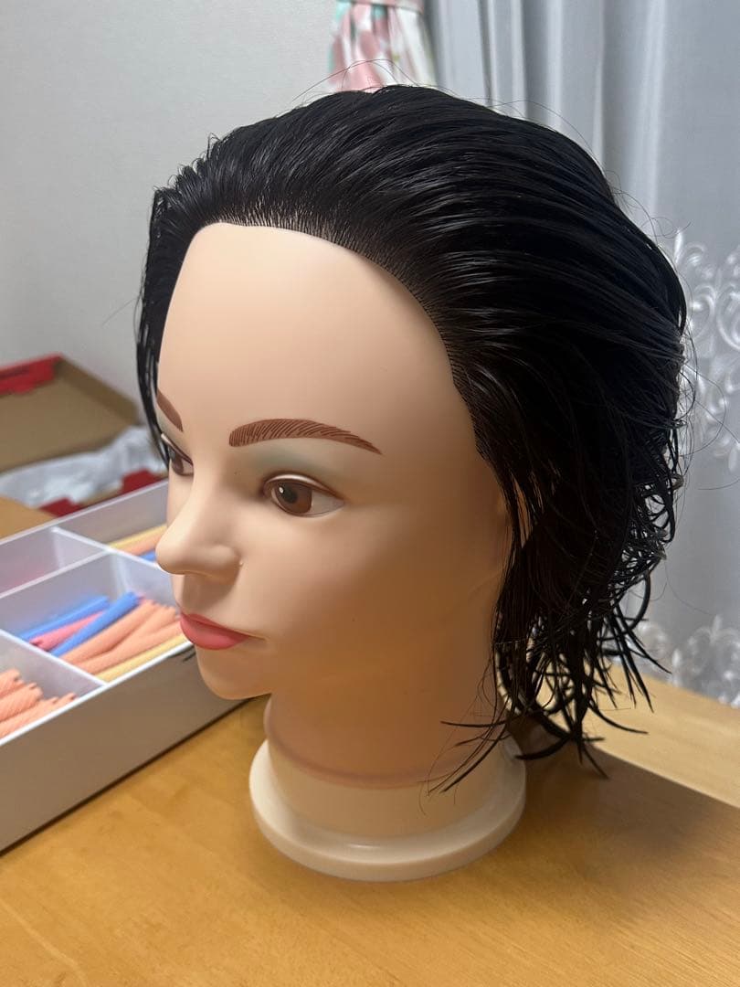 美容専門学生 美容師国家試験 ウィッグ ロッド クランプ セット