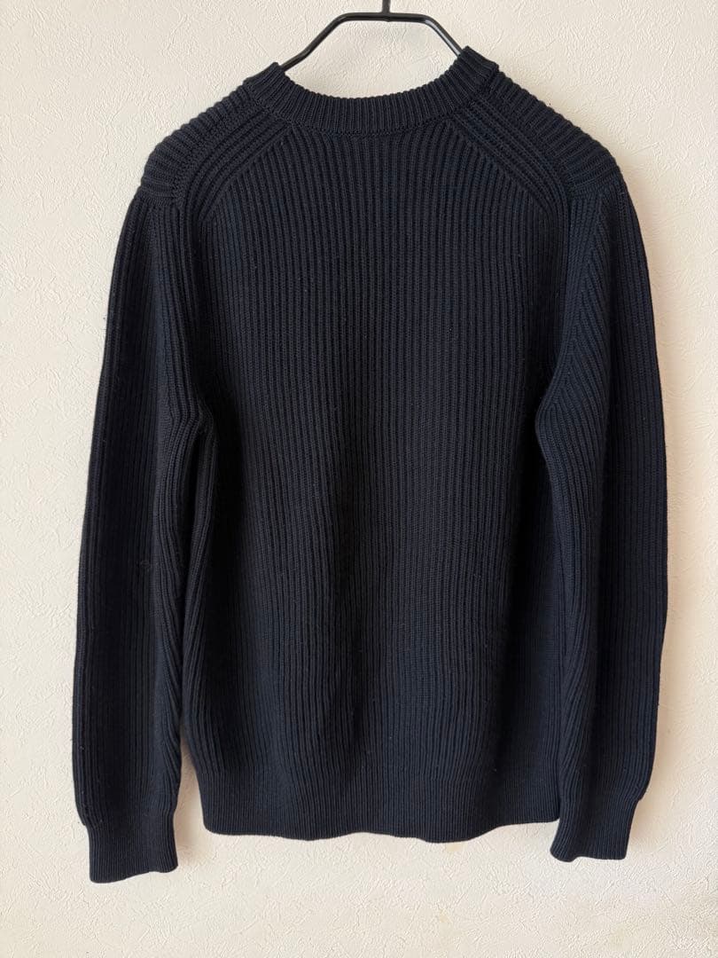 オーラリー　AURALEE 17aw リブニット　サイズ4 ブラック