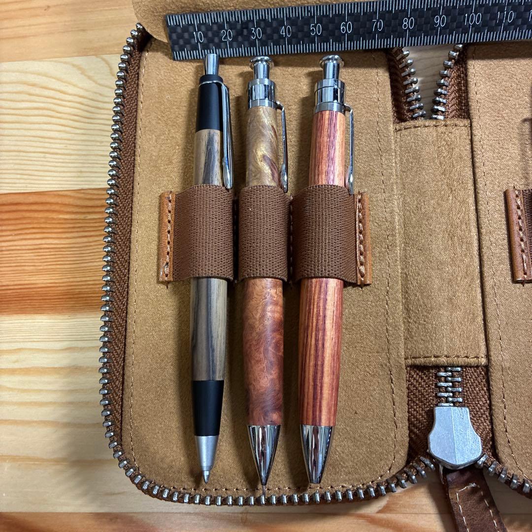高級木製ボールペン・シャープペンシルセット 野原工芸、工房楔、ロットリング