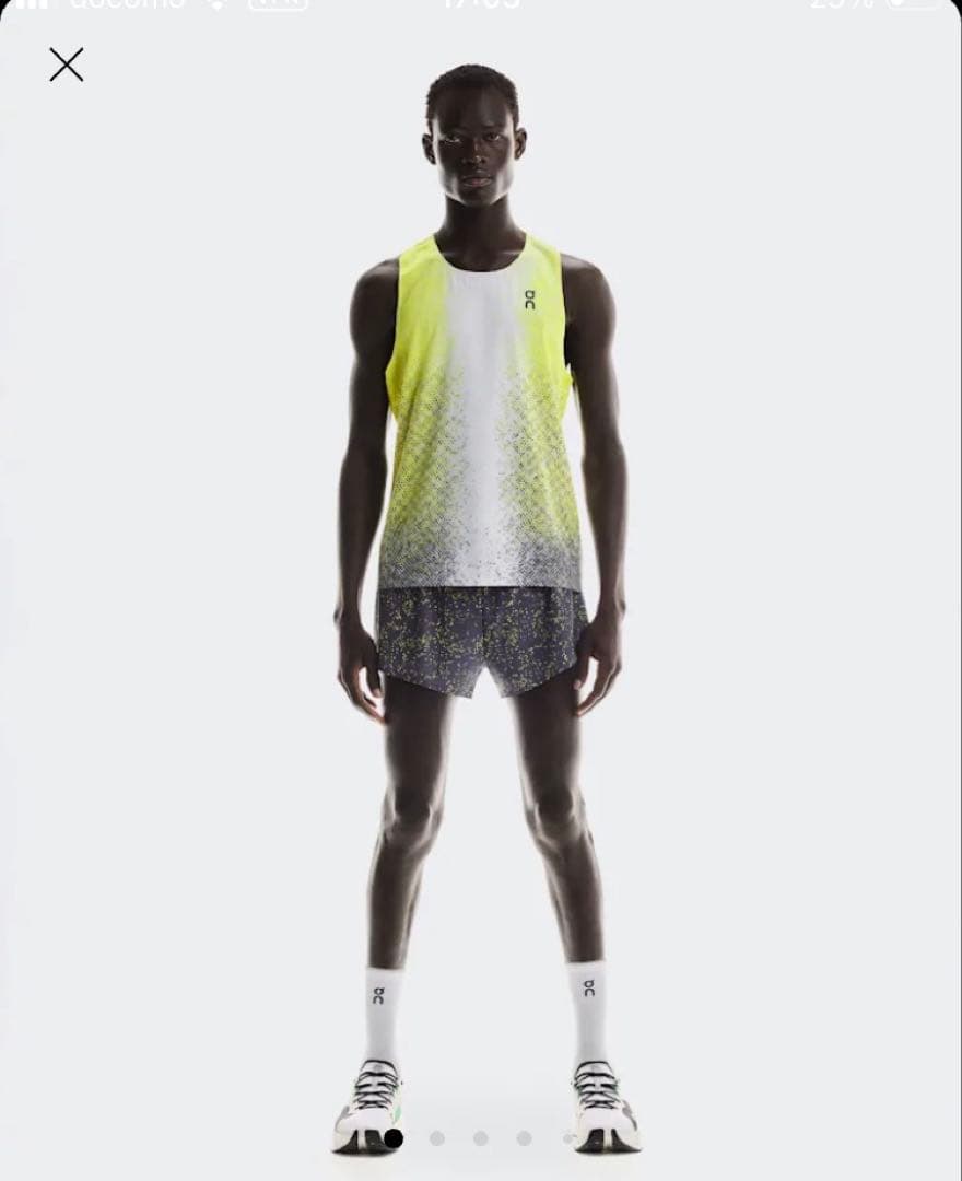 on Race singlet Mサイズ