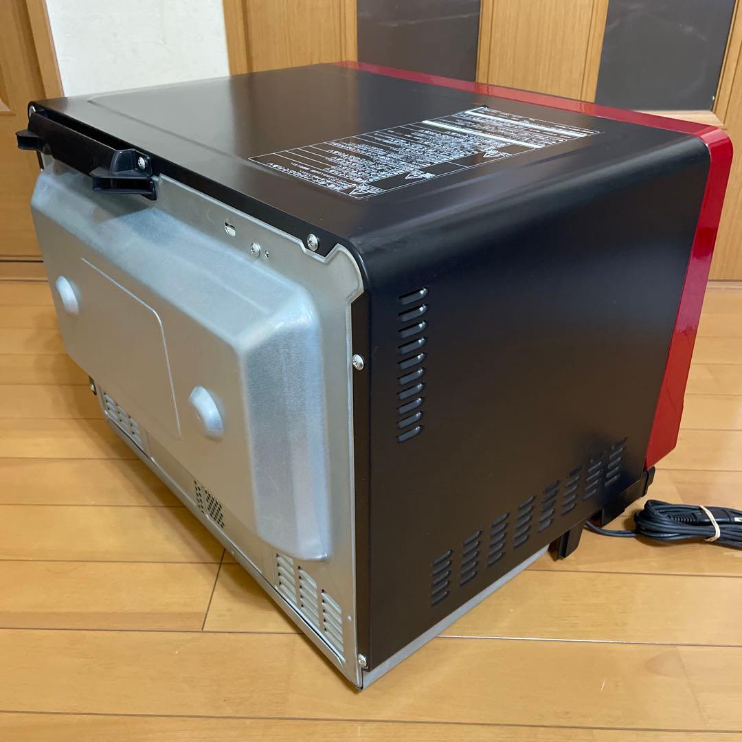 日立 オーブンレンジ 赤黒　MRO-S8Y 2021 ★整備済