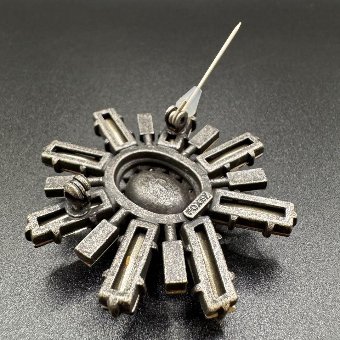 FOXEY フォクシー ピンブローチ ピンバッジ LADY PLANT 極美品