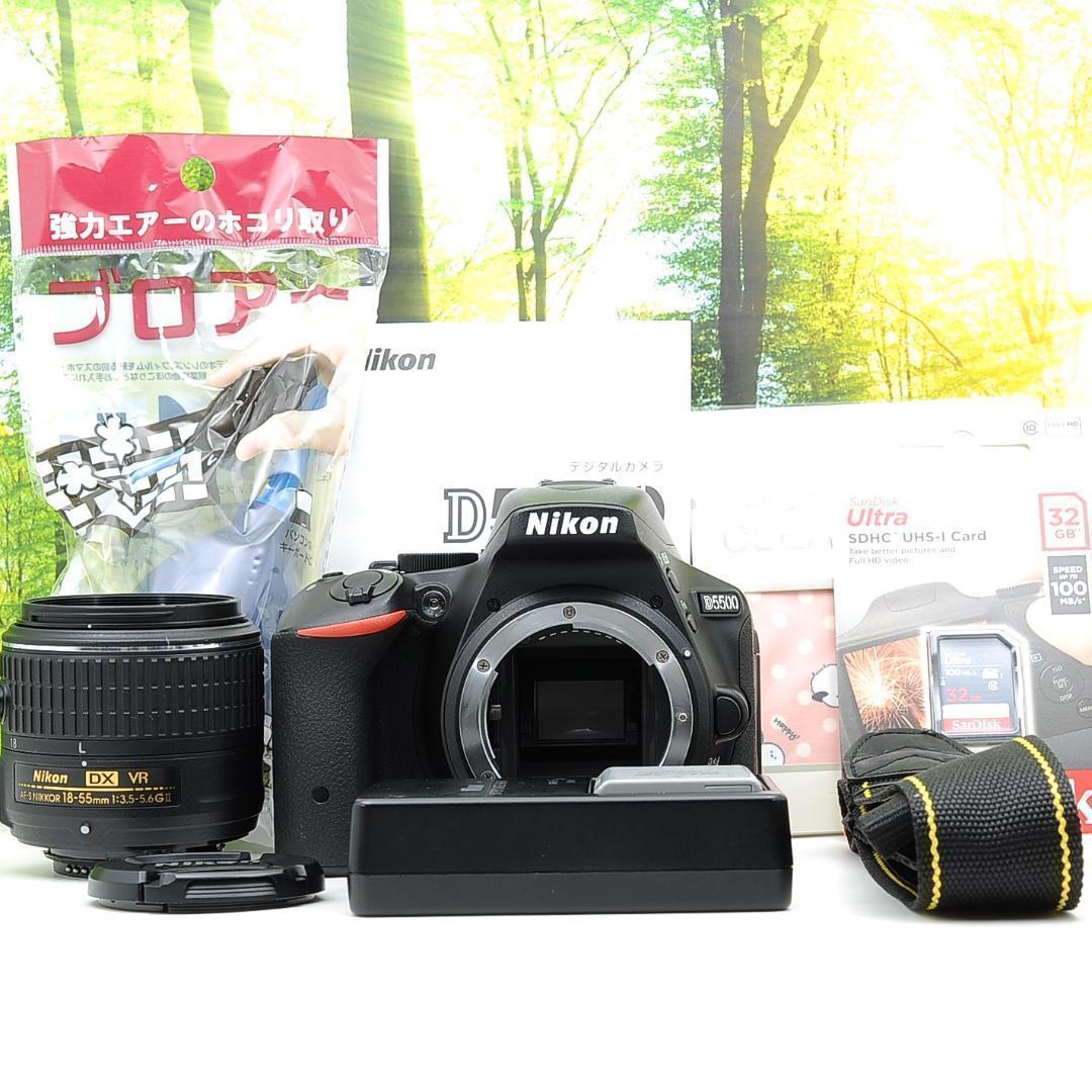 ショット数2126枚☆スマホ転送機能付☆Nikon D5500+35㎜単焦点