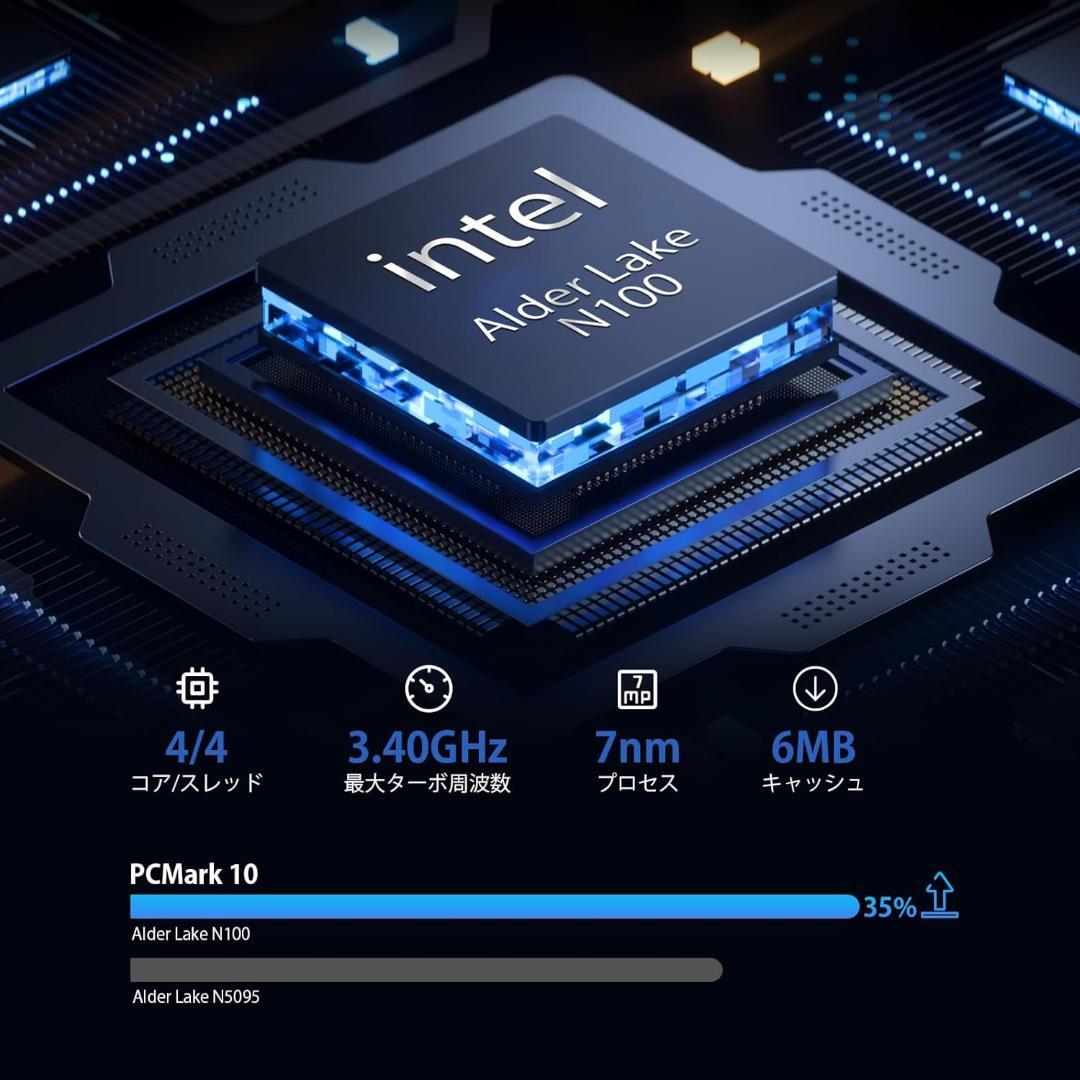 ミニpc 第12世代インテルAlder Lake-N100 DDR5
