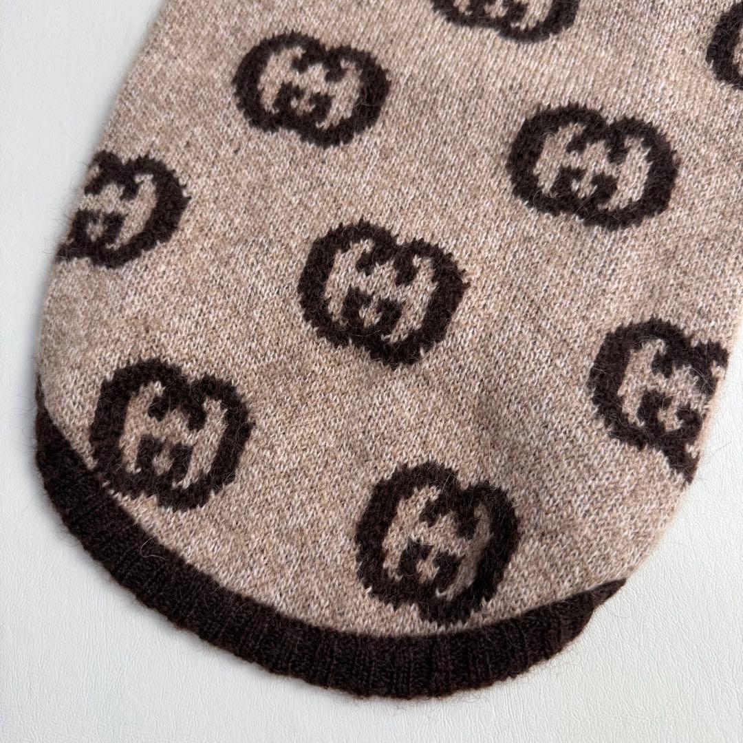 未使用級✨グッチ✨GUCCI✨インターロッキング　ペットセーター　ブラウン　M