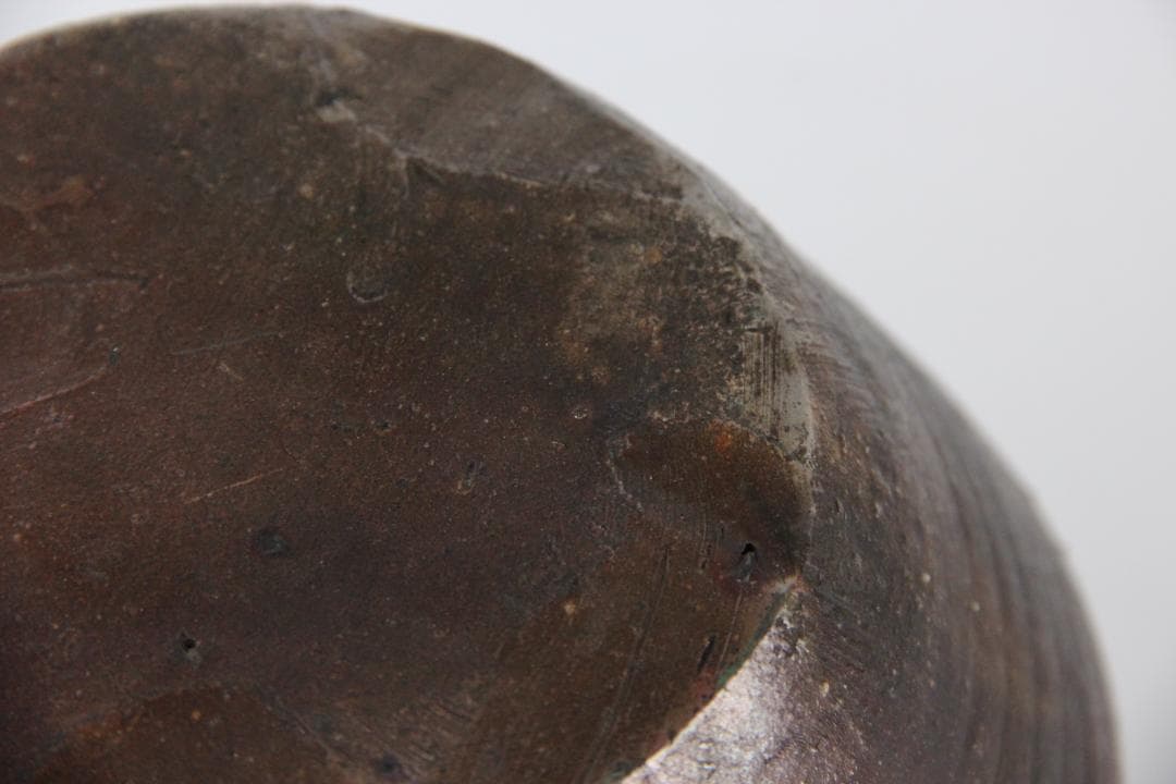 備前焼 人物細工徳利 酒器 花器 飾り壺　花器　焼印あり　銘有り　ED11-30