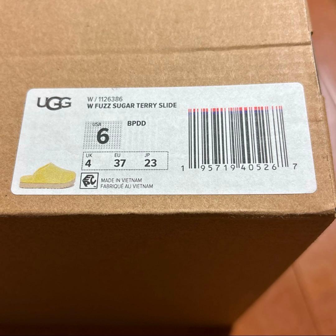 新品　UGG アグ　ファズ シュガー テリー スライド　23cm スリッポン