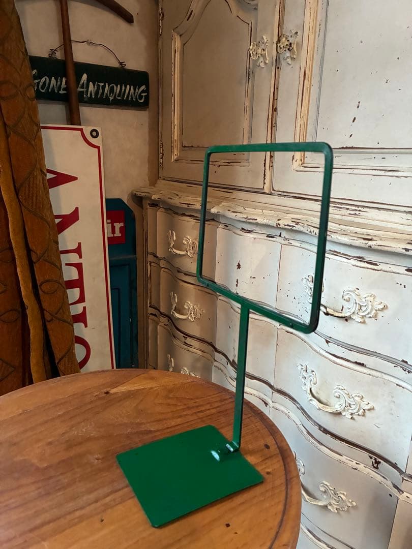 フランス　アンティーク　メタル　ディスプレイ　フォト　ポップ　スタンド　写真立て