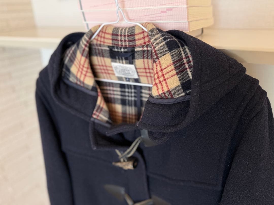 Ｊ.PRESS ネイビー ダッフルコート M フード付き