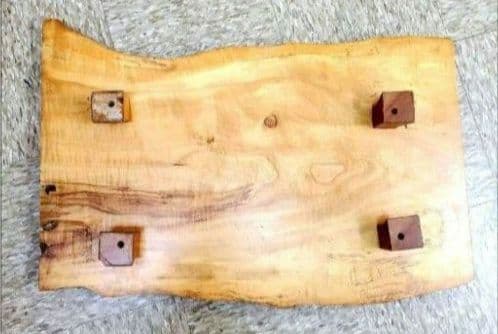 一枚板 天然木 脚付き花台 敷板 香炉台 茶道 華道 煎茶台 飾り台 床の間