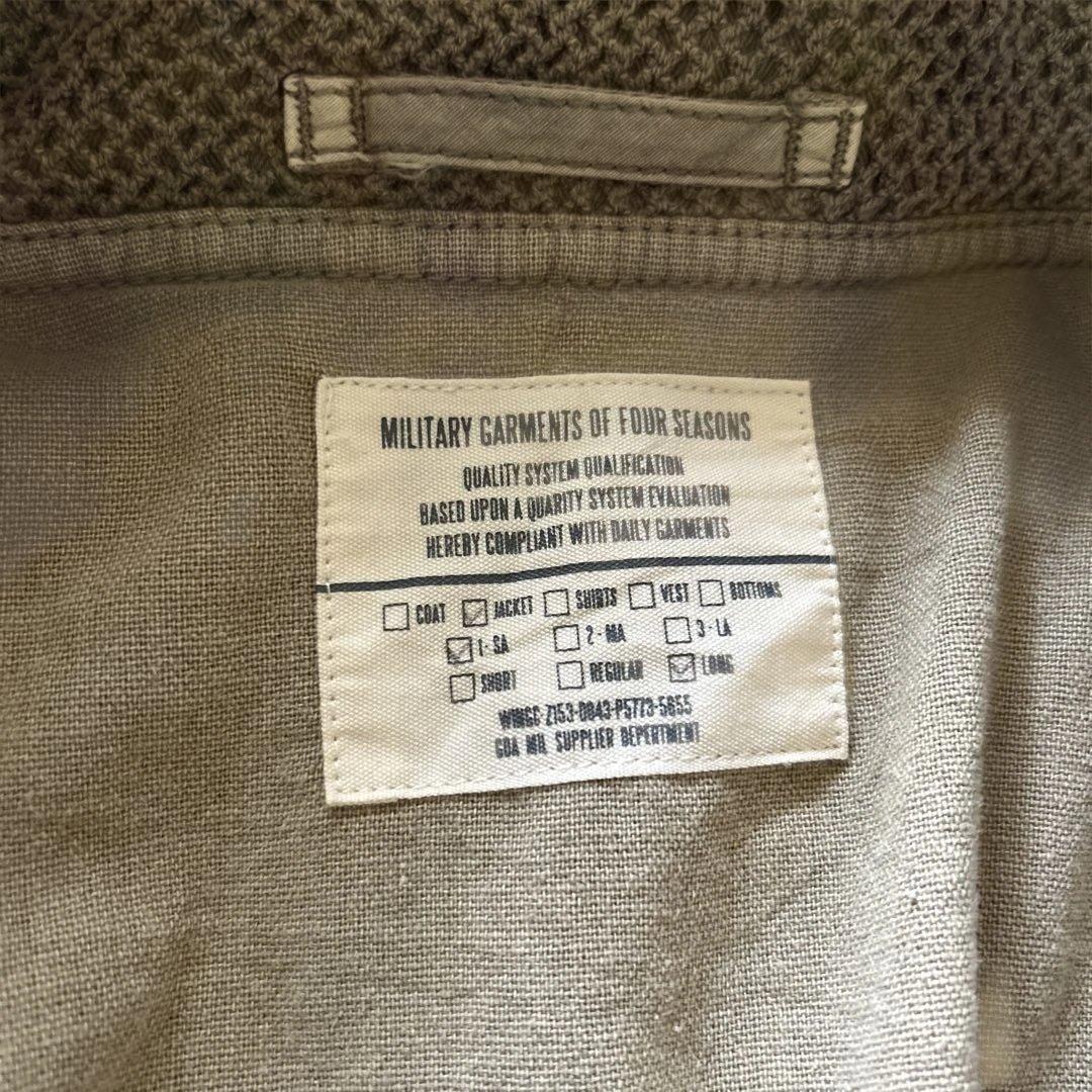 Goa ミリタリージャケット　メンズ　ロング　フード収納　ダブルジップ　y2k